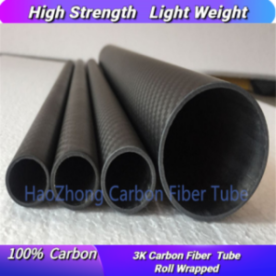 3K Roll Wrapped Carbon Fiber Tube 42 44 45 48 50 55 60 64-114  L500mm